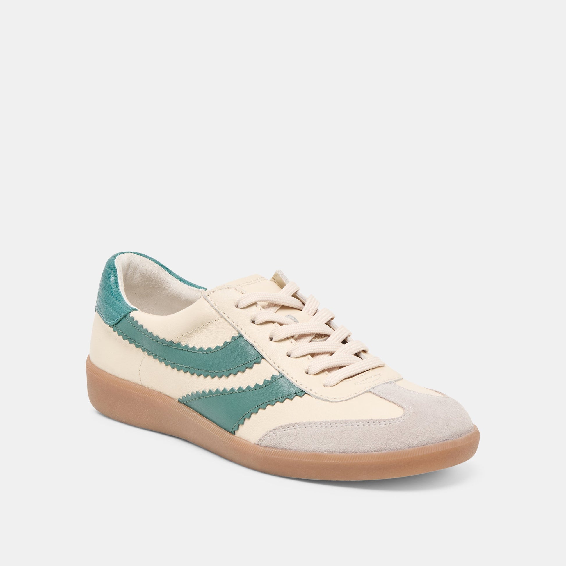 Merit White Green Leather Sneakers - Dolce Vita