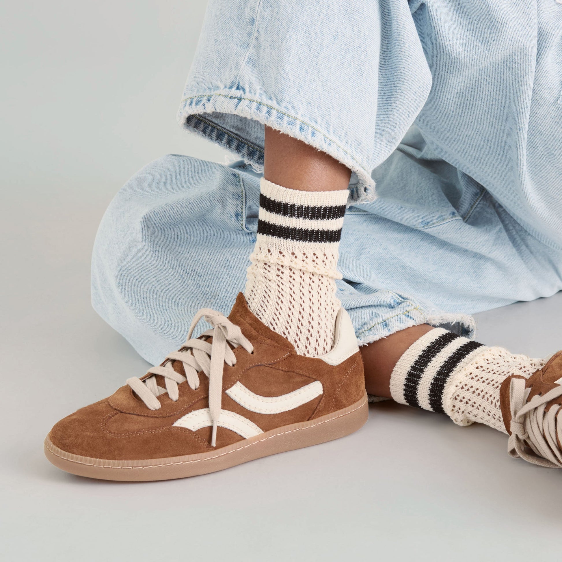 Rebel Pecan Suede Sneakers - Dolce Vita