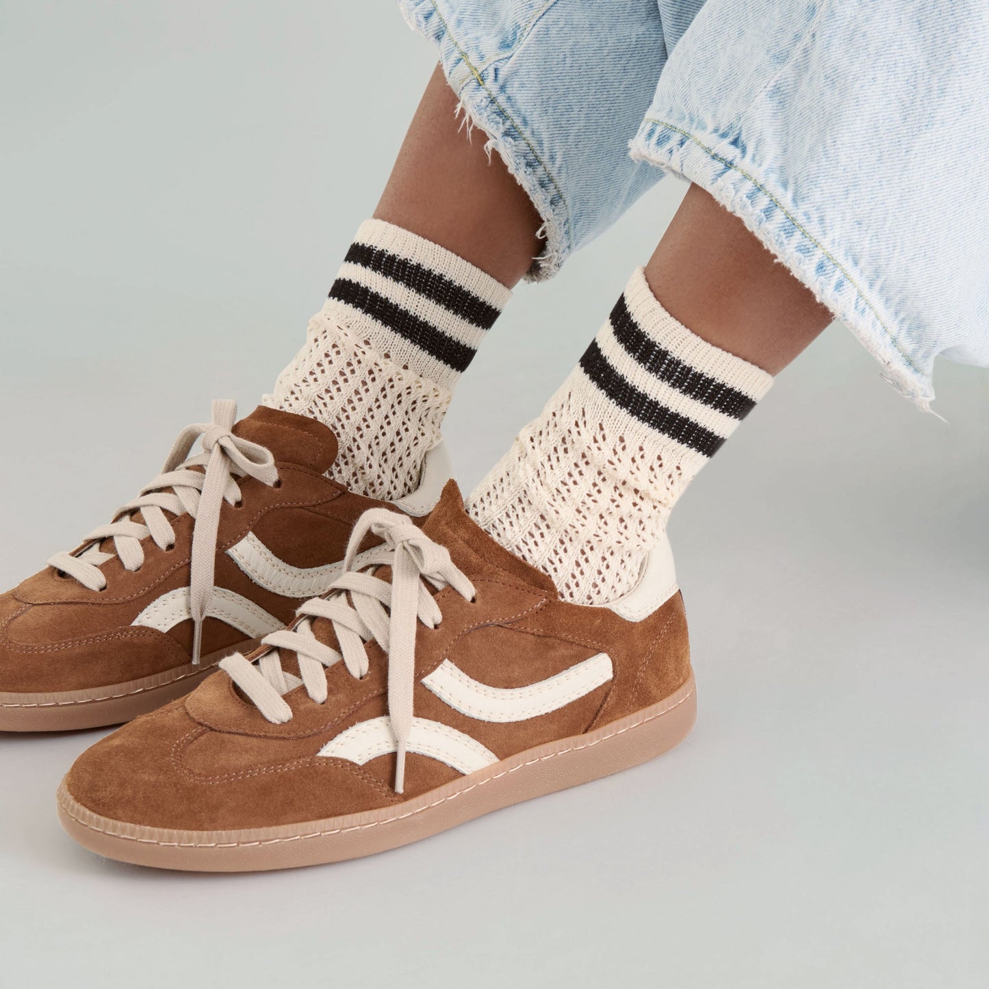 Rebel Pecan Suede Sneakers - Dolce Vita