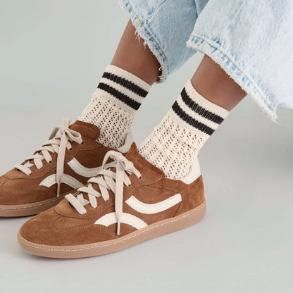 Rebel Pecan Suede Sneakers - Dolce Vita
