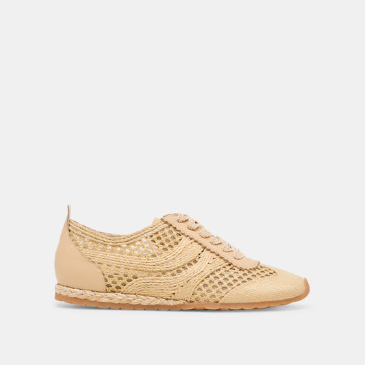 Dream Lt Natural Woven Raffia Sneakers - Dolce Vita