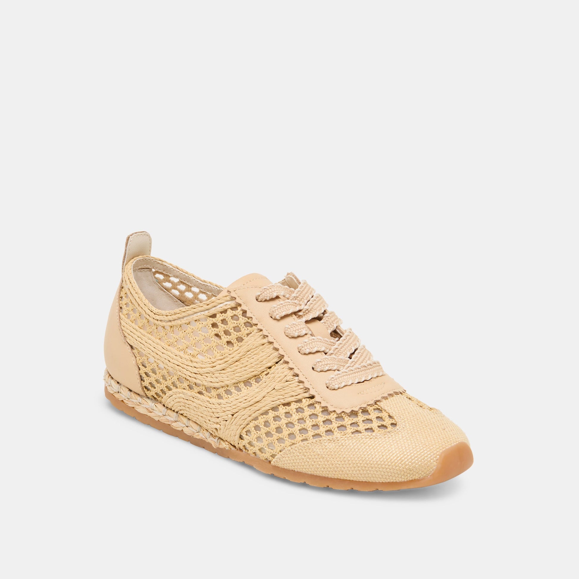 Dream Lt Natural Woven Raffia Sneakers - Dolce Vita