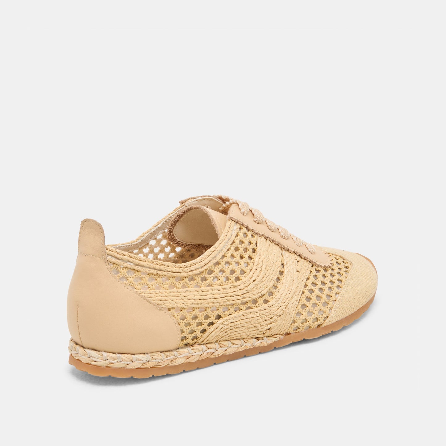Dream Lt Natural Woven Raffia Sneakers - Dolce Vita