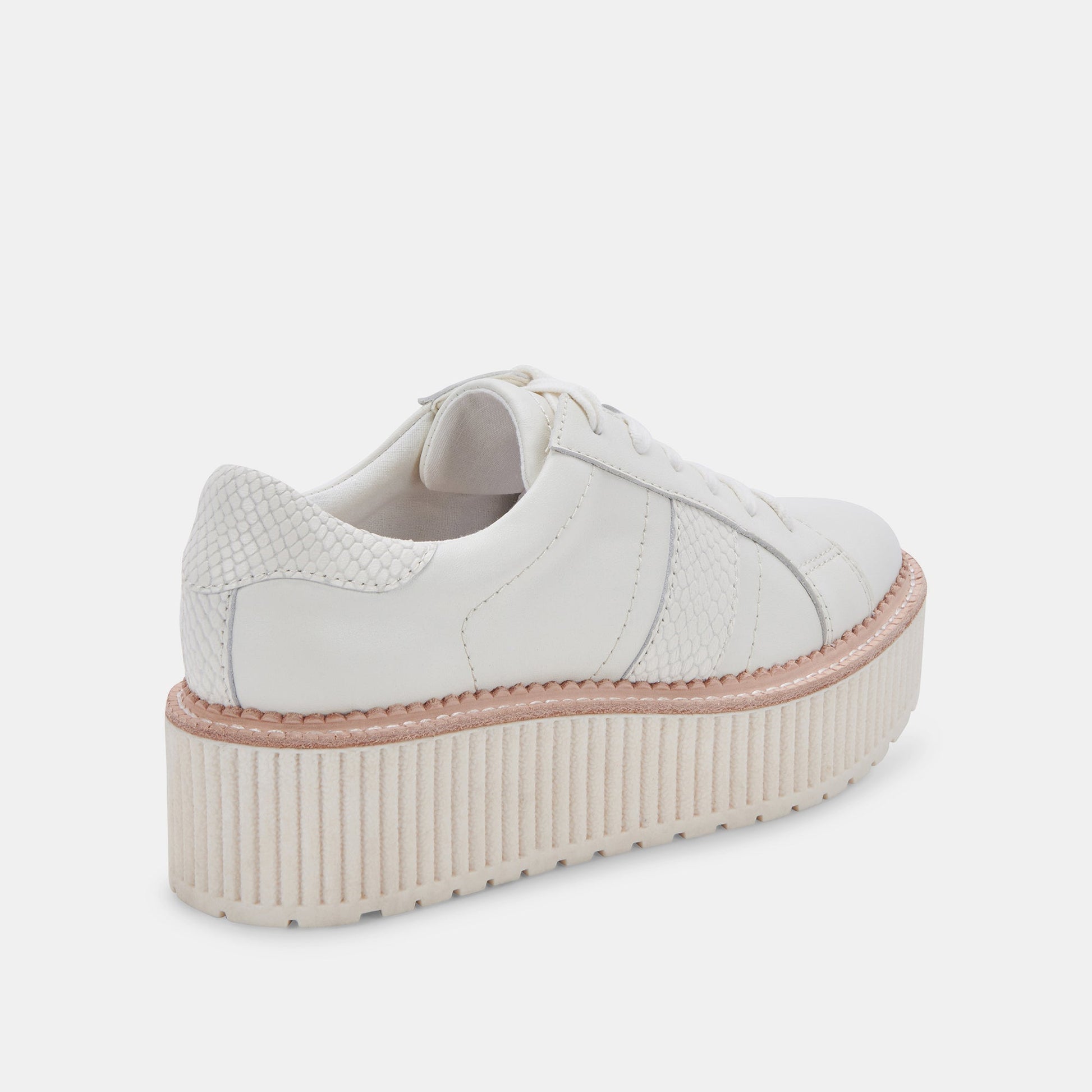 TIGER SNEAKERS WHITE LEATHER - Dolce Vita