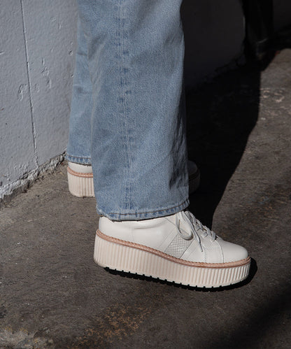 TIGER SNEAKERS WHITE LEATHER - Dolce Vita