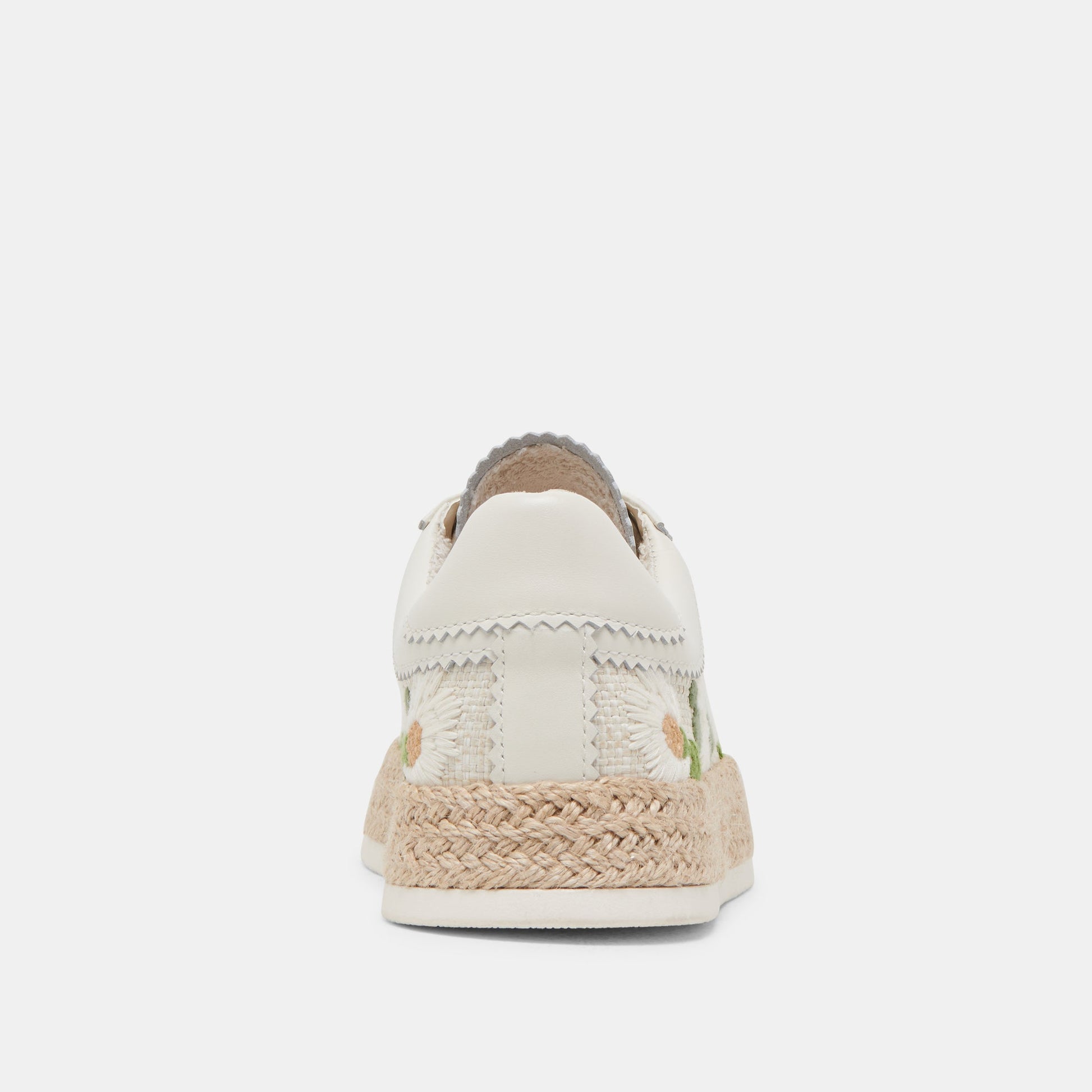 AZALIA SNEAKERS WHITE FLORAL RAFFIA - Dolce Vita