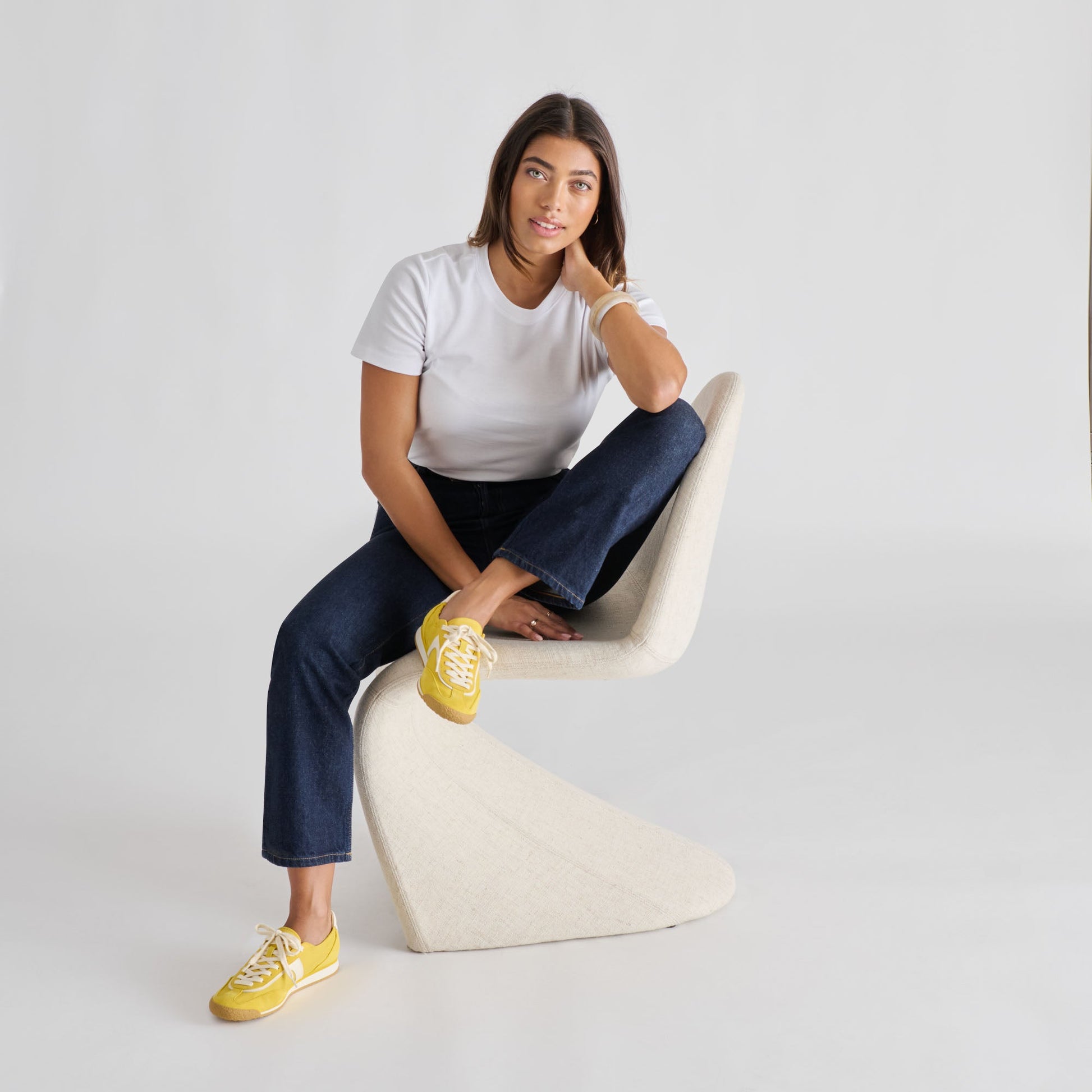 Sariya Yellow Nylon Sneakers - Dolce Vita