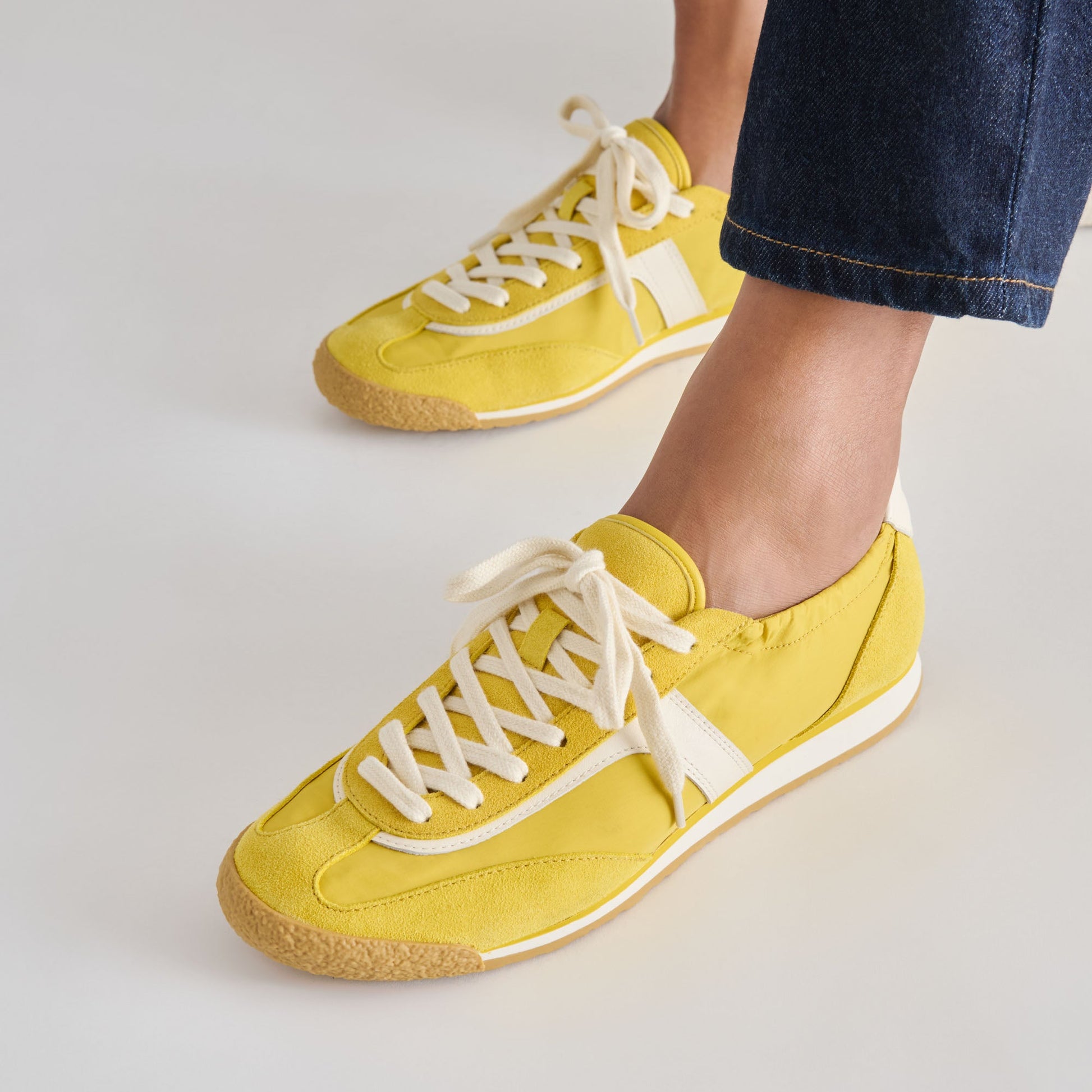 Sariya Yellow Nylon Sneakers - Dolce Vita