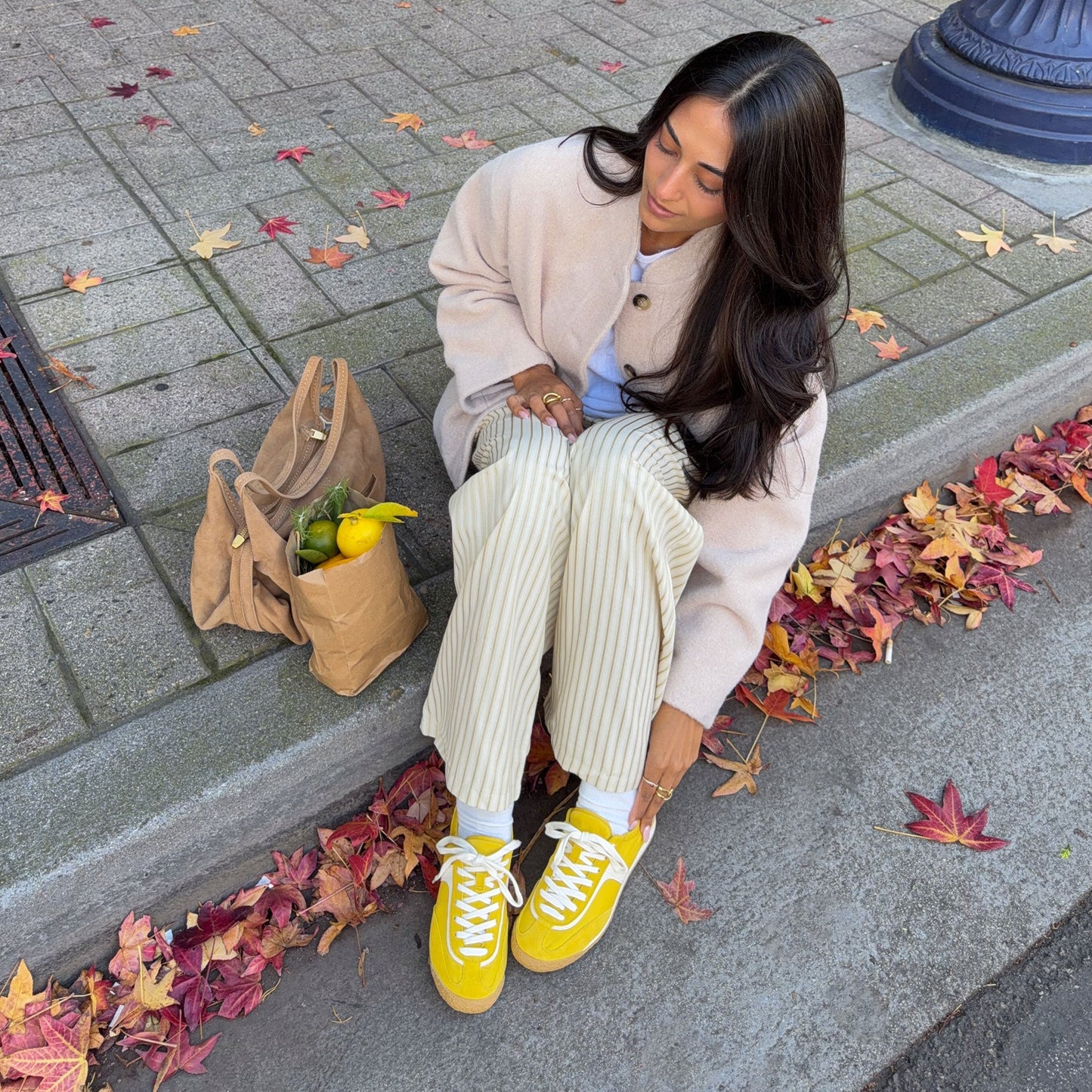 Sariya Yellow Nylon Sneakers - Dolce Vita