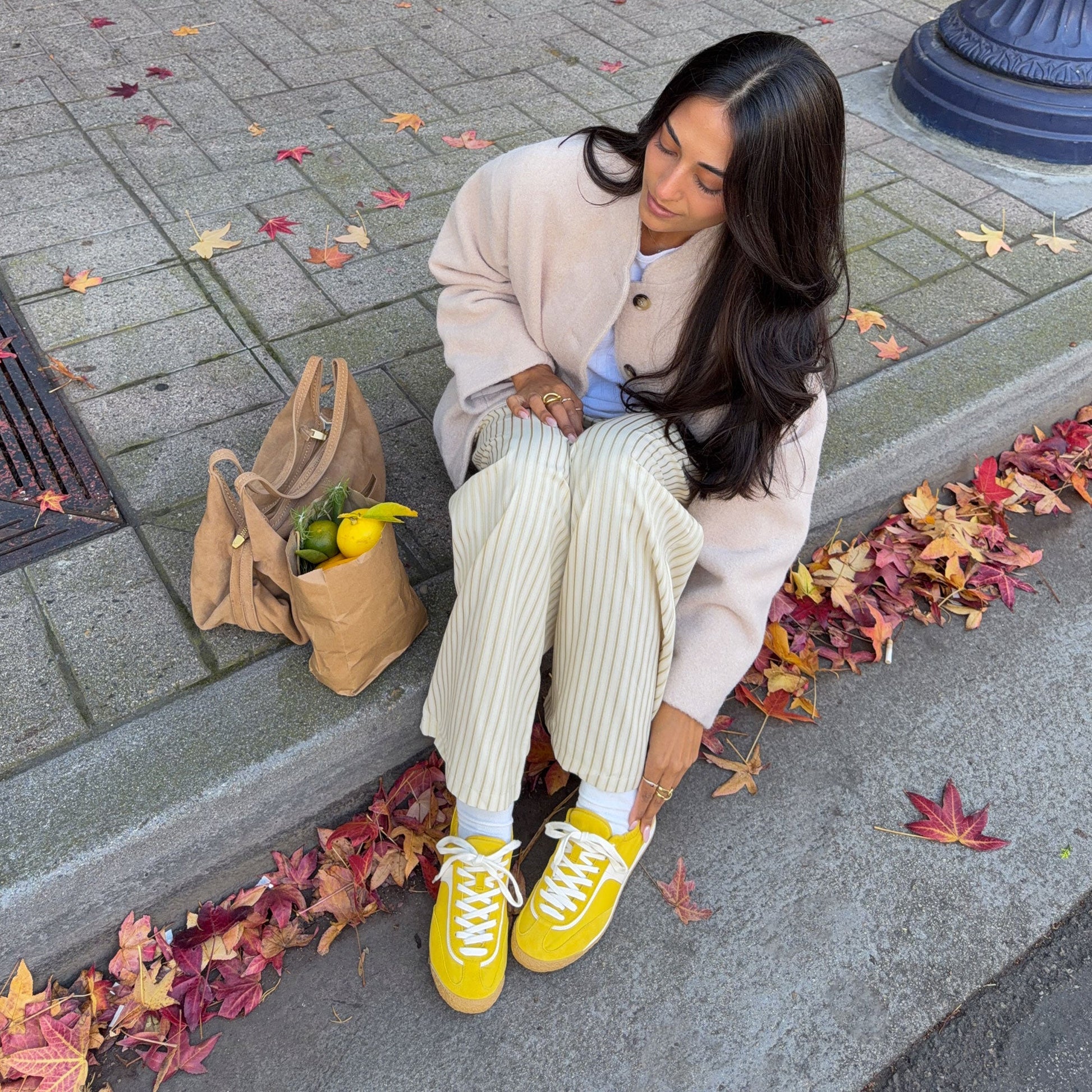 Sariya Yellow Nylon Sneakers - Dolce Vita