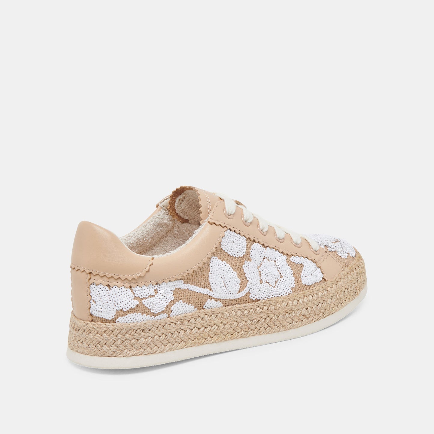 AZALIA SNEAKERS NATURAL MULTI FLORAL SEQUIN - Dolce Vita