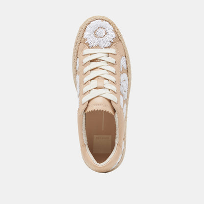 AZALIA SNEAKERS NATURAL MULTI FLORAL SEQUIN - Dolce Vita