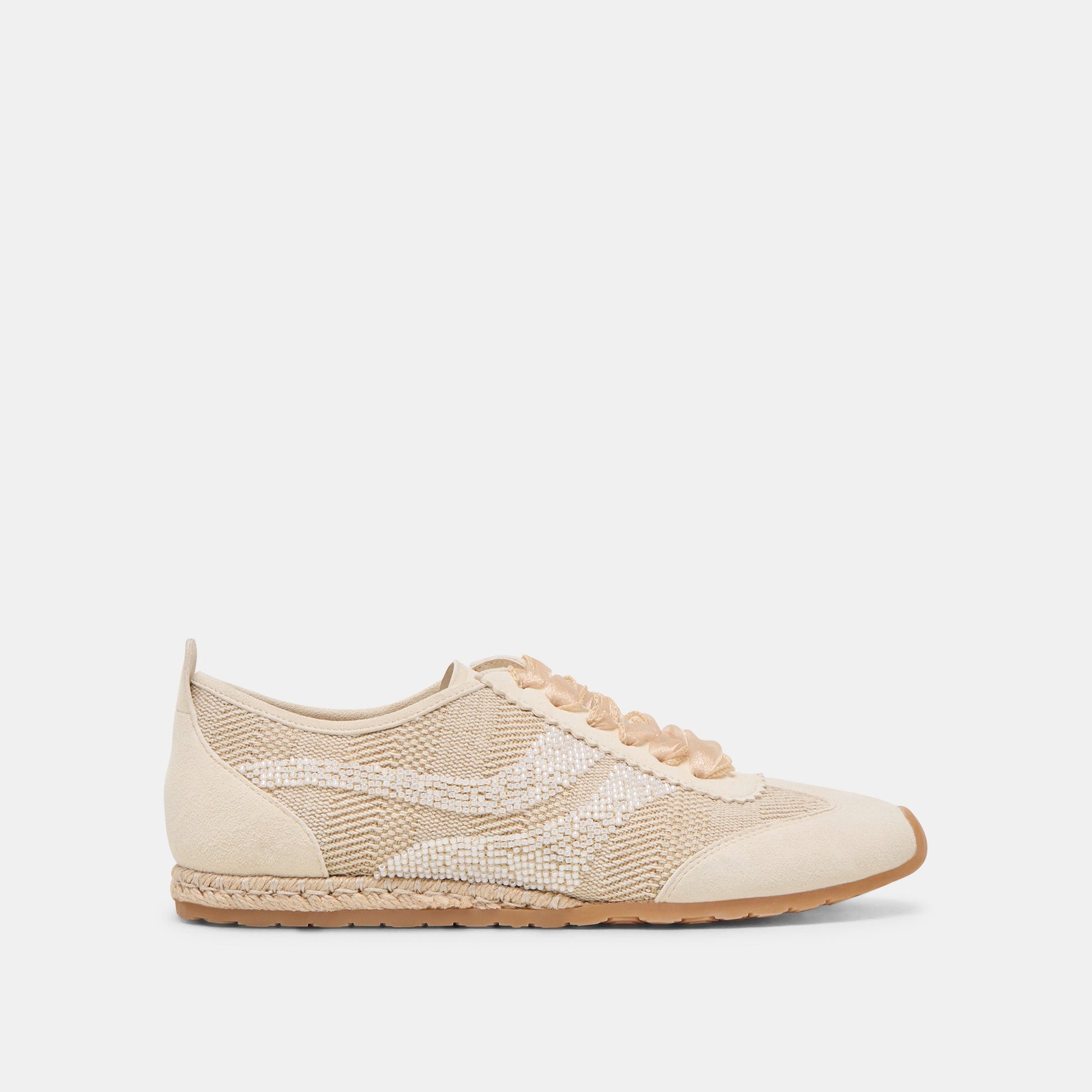 DREAM BEAD SNEAKERS NATURAL MULTI BURLAP - Dolce Vita