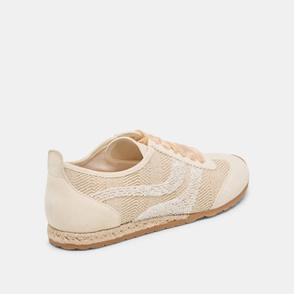 DREAM BEAD SNEAKERS NATURAL MULTI BURLAP - Dolce Vita