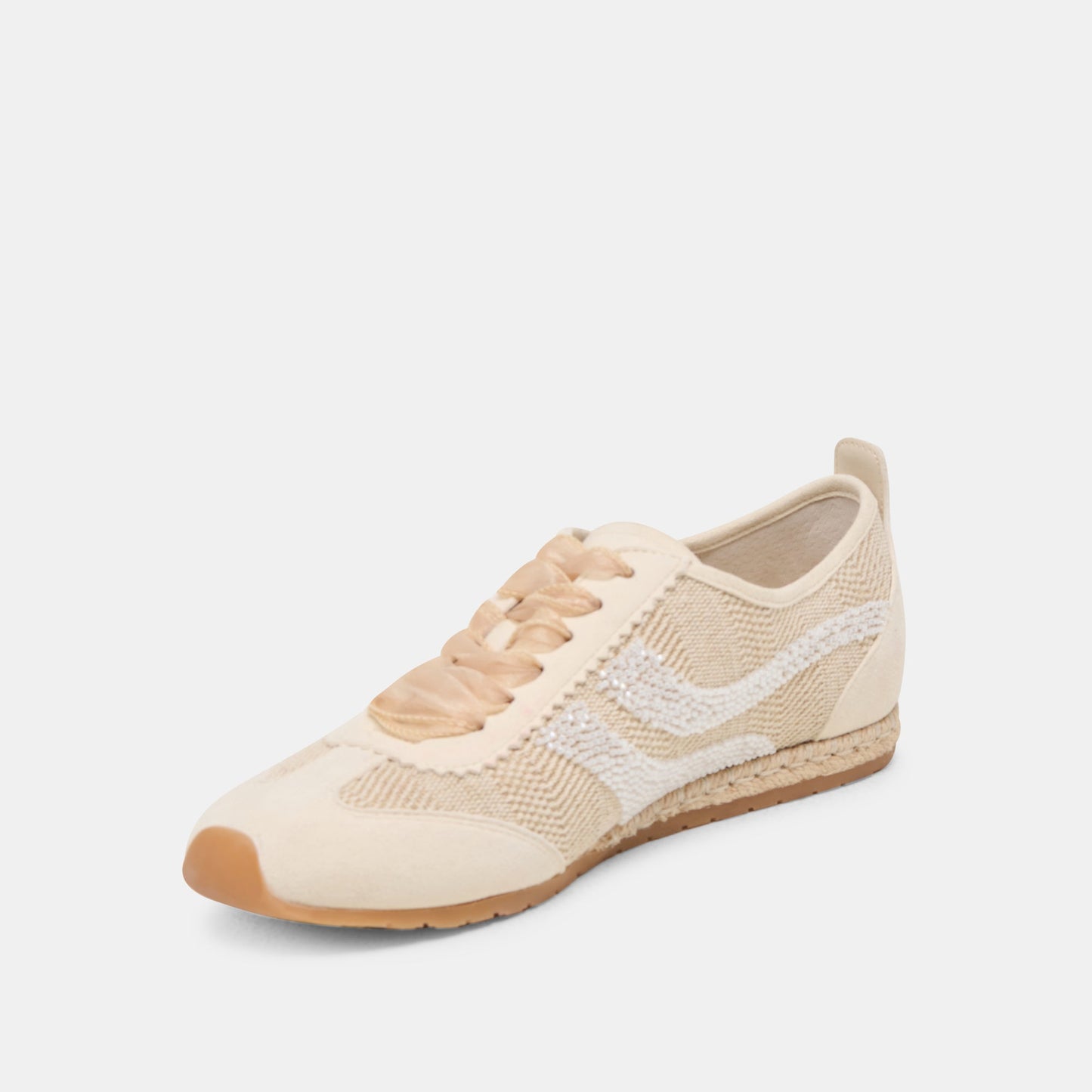 DREAM BEAD SNEAKERS NATURAL MULTI BURLAP - Dolce Vita