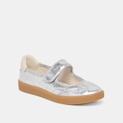 Nanet Silver Leather Sneakers - Dolce Vita