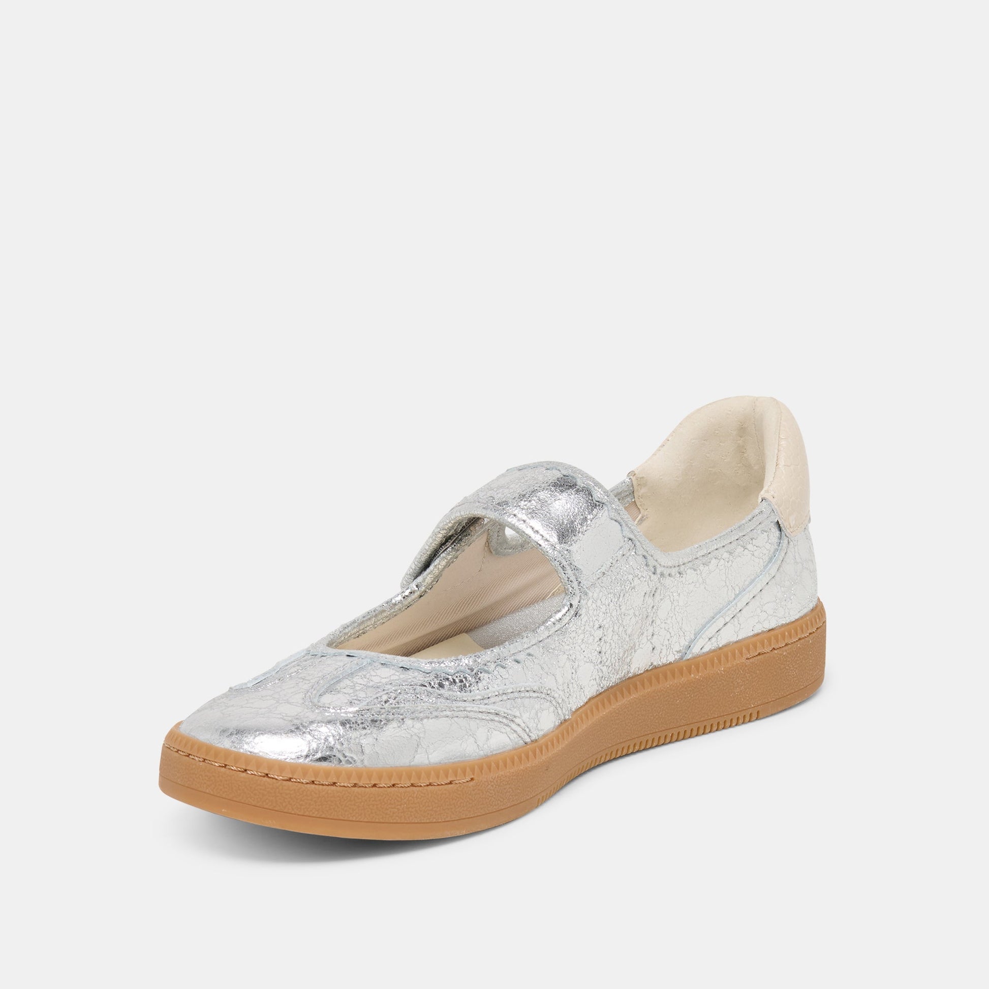 Nanet Silver Leather Sneakers - Dolce Vita
