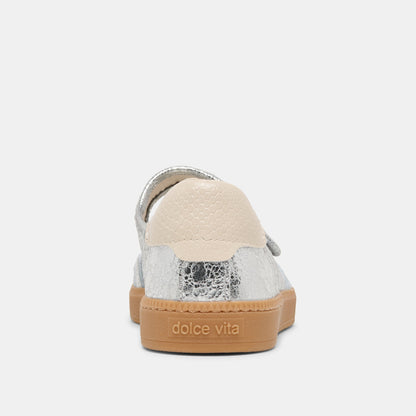 Nanet Silver Leather Sneakers - Dolce Vita