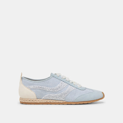 DREAM BEAD SNEAKERS BLUE MULTI BURLAP - Dolce Vita
