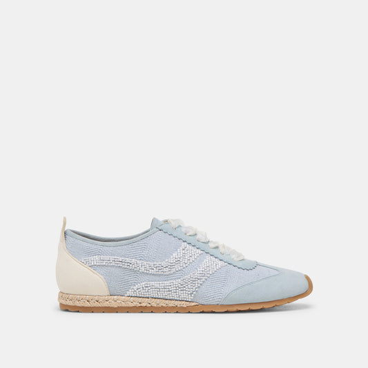 DREAM BEAD SNEAKERS BLUE MULTI BURLAP - Dolce Vita