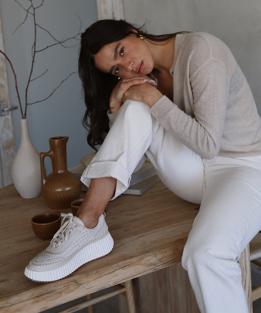 Dolen Sneakers in Sandstone Knit - Dolce Vita Women's Footwear - Dolce Vita