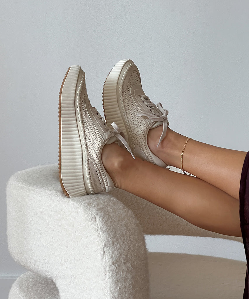 Dolen Sneakers in Sandstone Knit - Dolce Vita Women's Footwear - Dolce Vita
