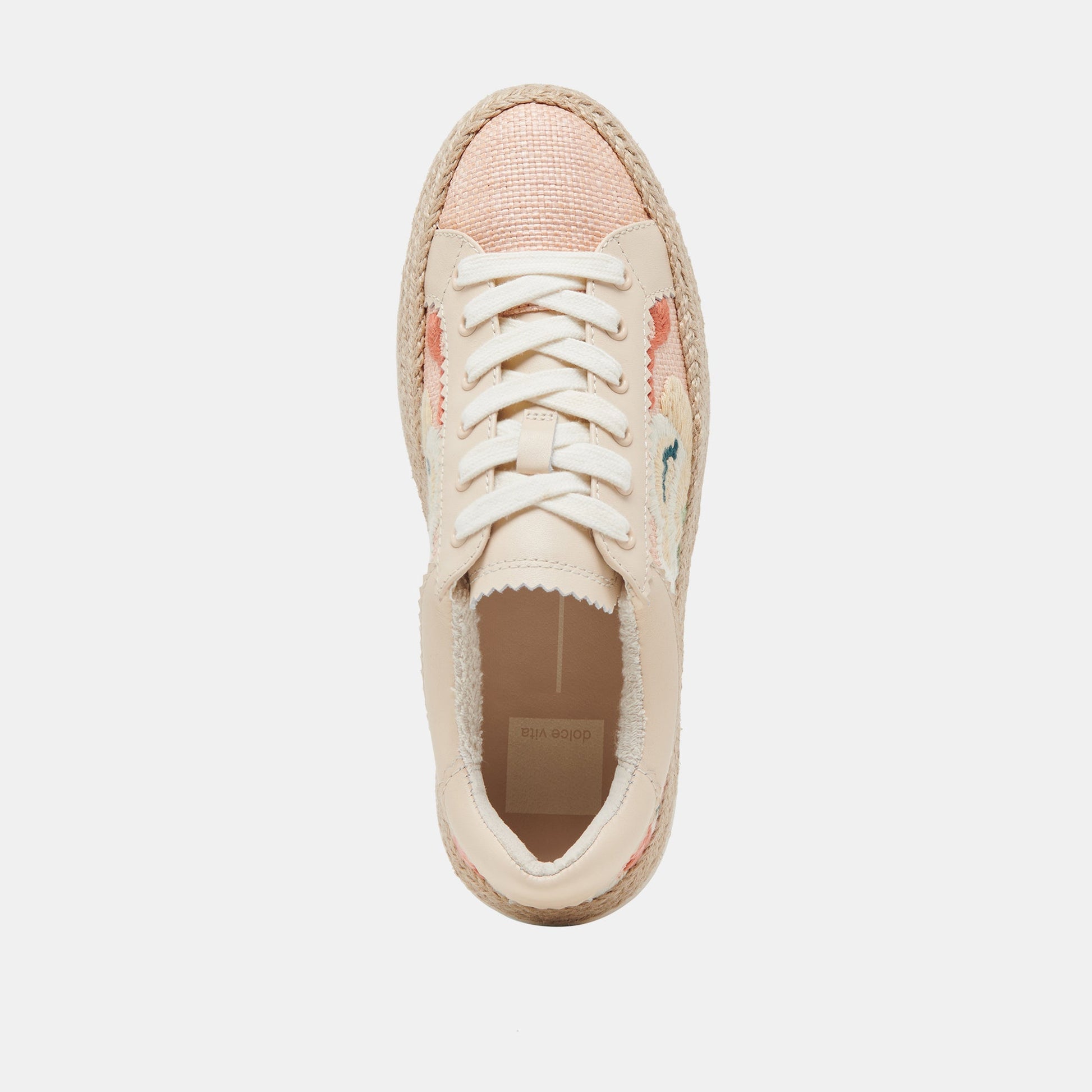Azalia Pink Floral Raffia Sneakers - Dolce Vita