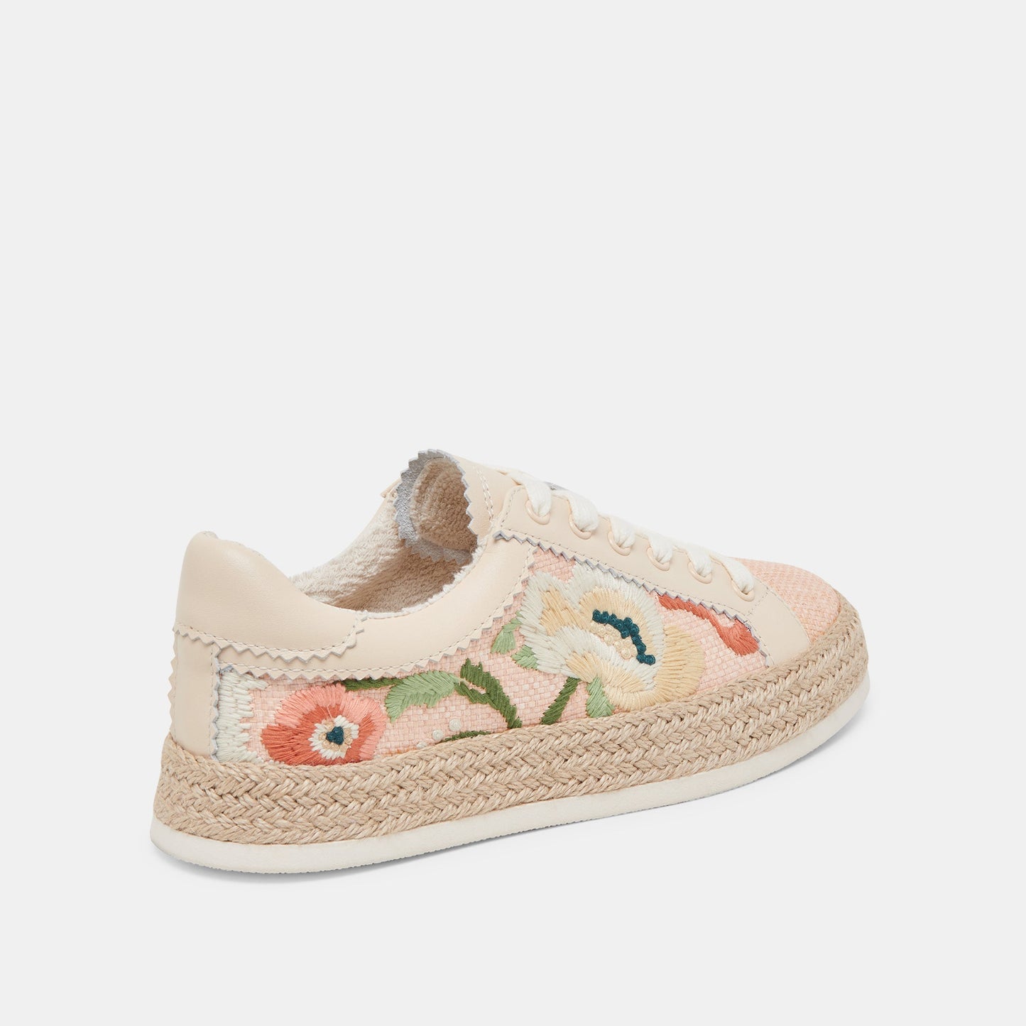 Azalia Pink Floral Raffia Sneakers - Dolce Vita