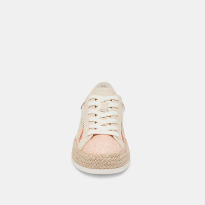 Azalia Pink Floral Raffia Sneakers - Dolce Vita