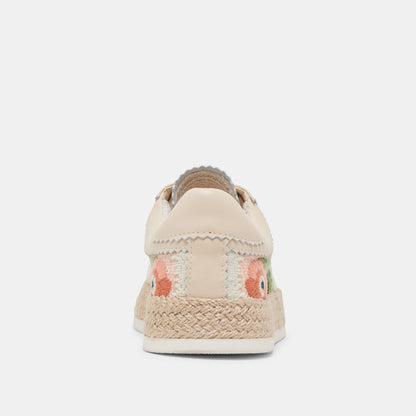 Azalia Pink Floral Raffia Sneakers - Dolce Vita