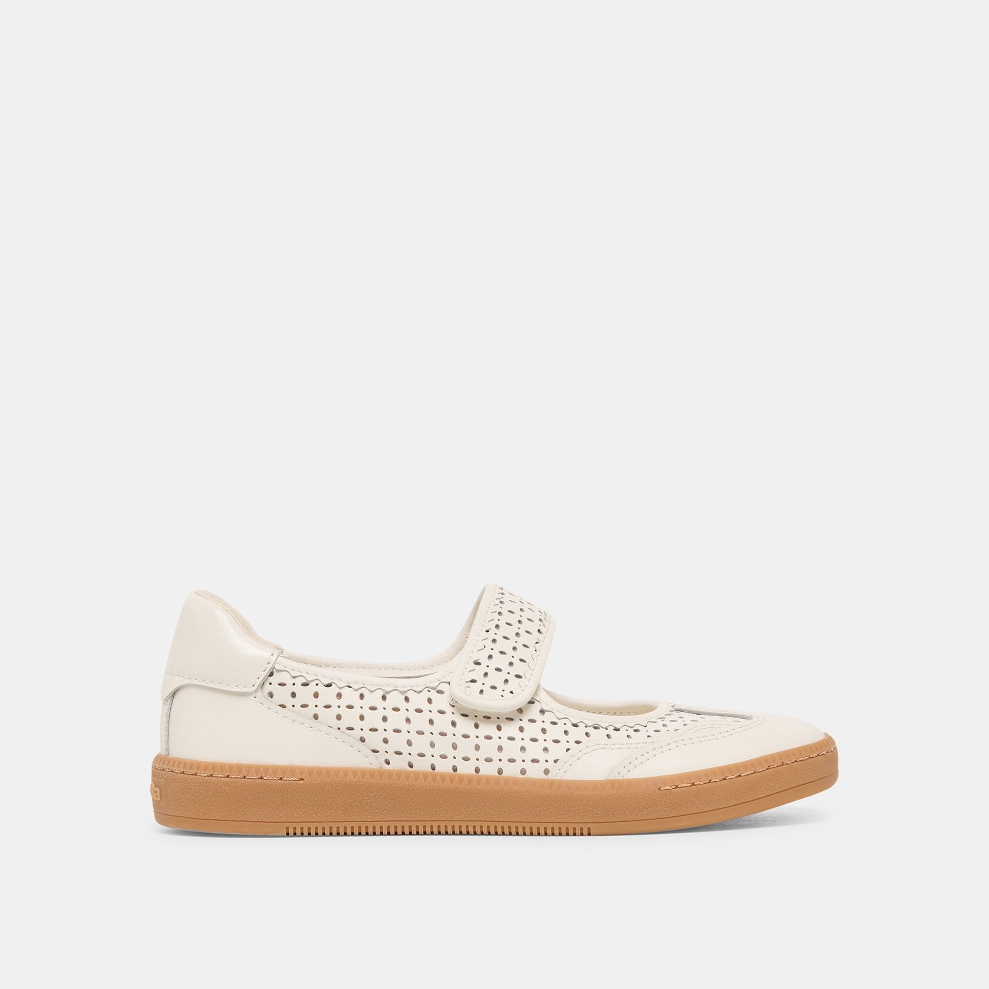 Nanet White Perforated Leather Sneakers - Dolce Vita