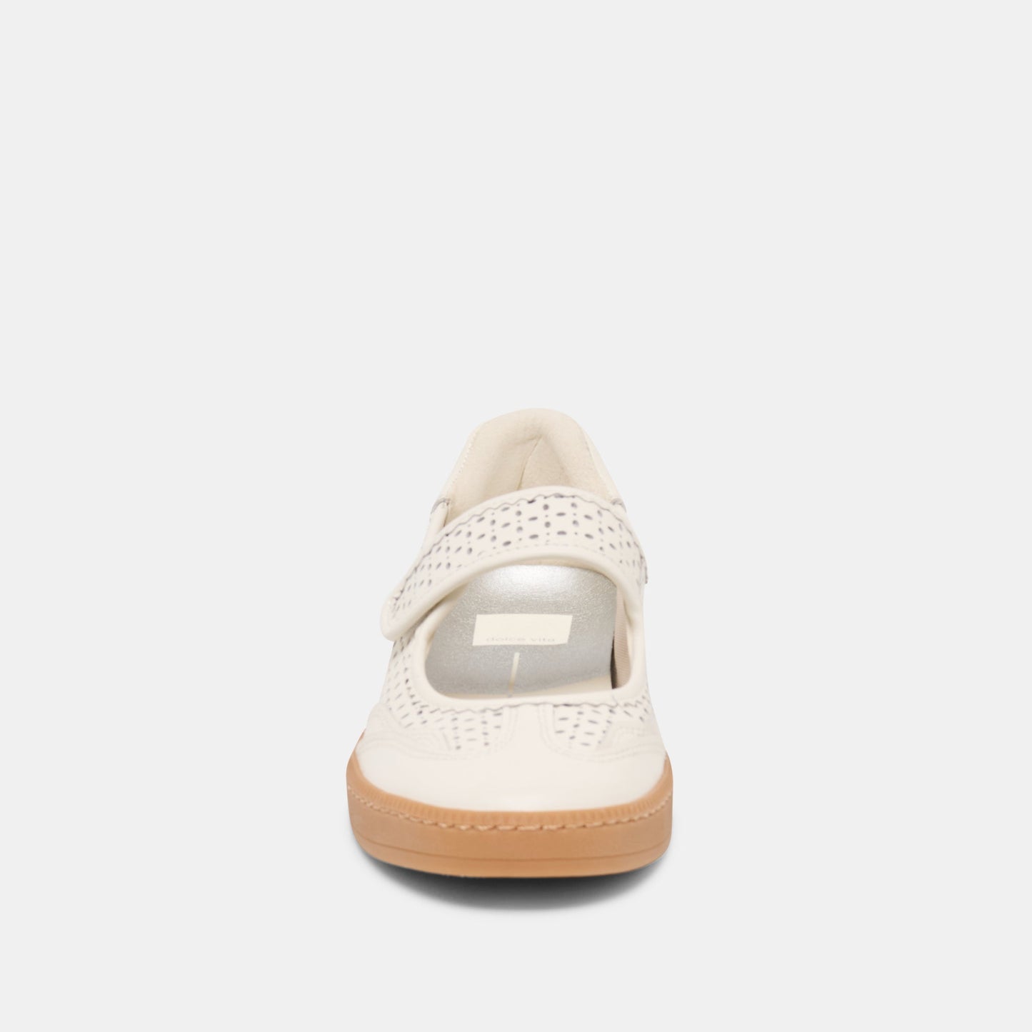 Nanet White Perforated Leather Sneakers - Dolce Vita