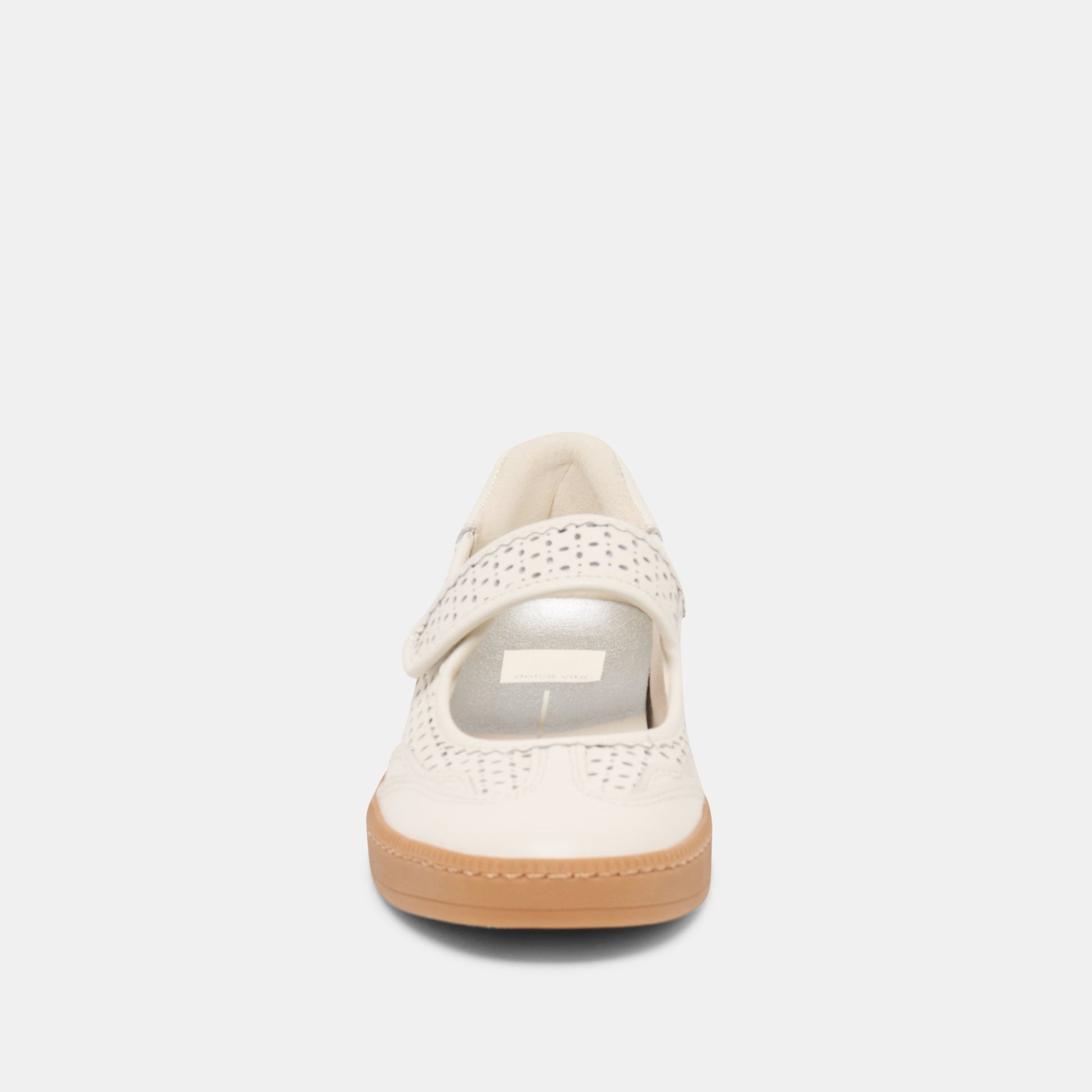 Nanet White Perforated Leather Sneakers - Dolce Vita