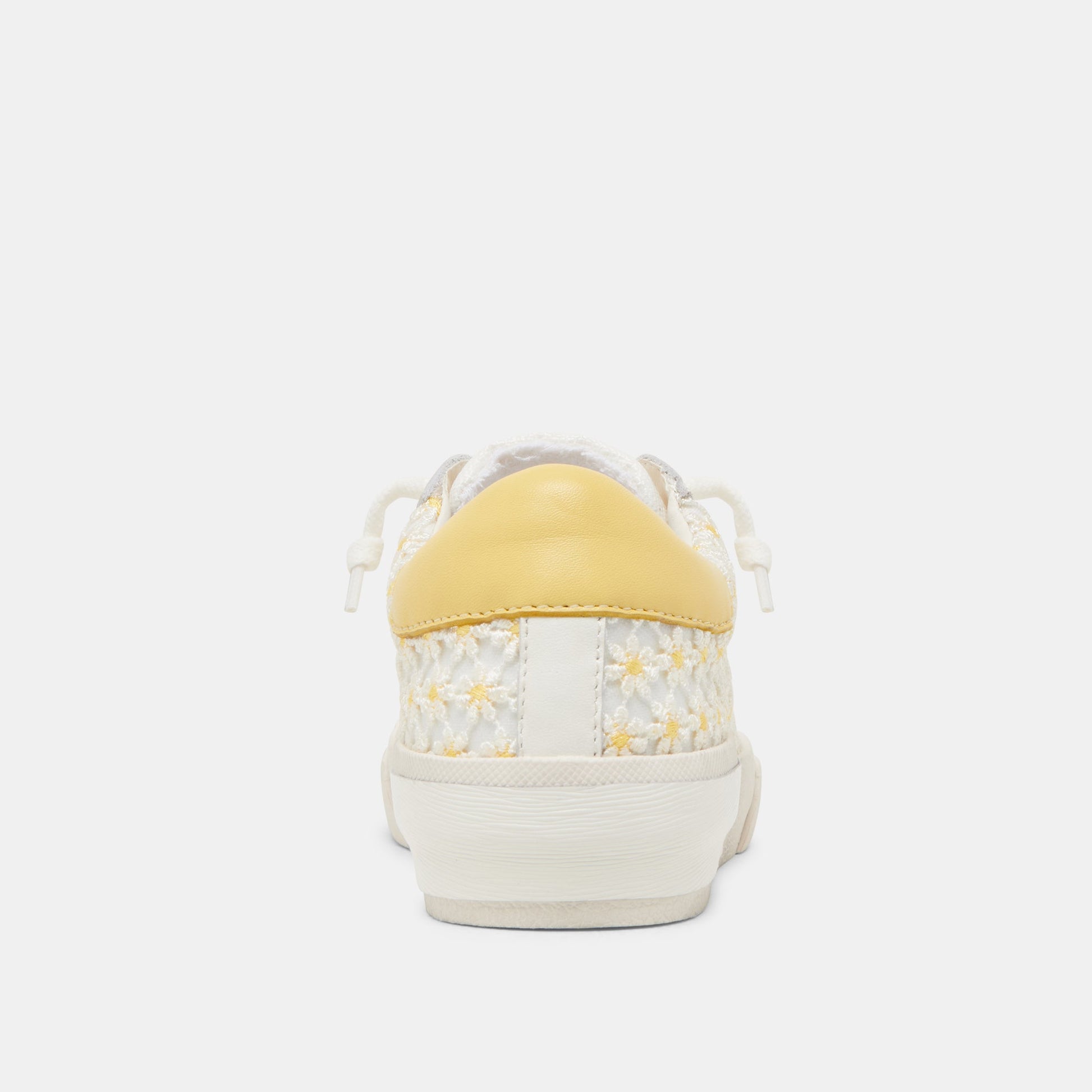 ZINA FLORAL SNEAKERS WHITE YELLOW FLORAL MESH - Dolce Vita