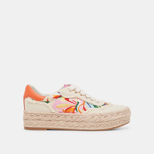 FREDY SNEAKERS FLORAL MULTI CANVAS - Dolce Vita