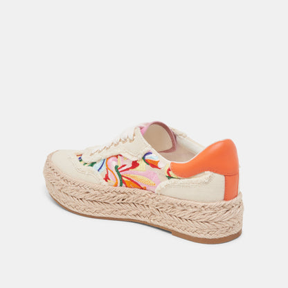 FREDY SNEAKERS FLORAL MULTI CANVAS - Dolce Vita