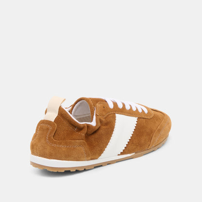 Shyla Cognac Suede Sneakers - Dolce Vita