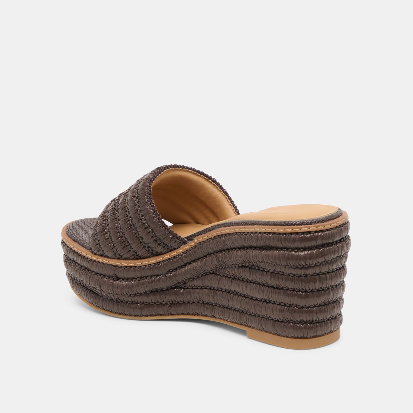 Throne Chocolate Raffia Wedges - Dolce Vita