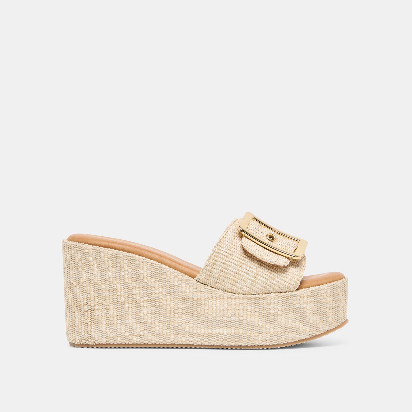 Jilian Lt Natural Raffia Wedges - Dolce Vita