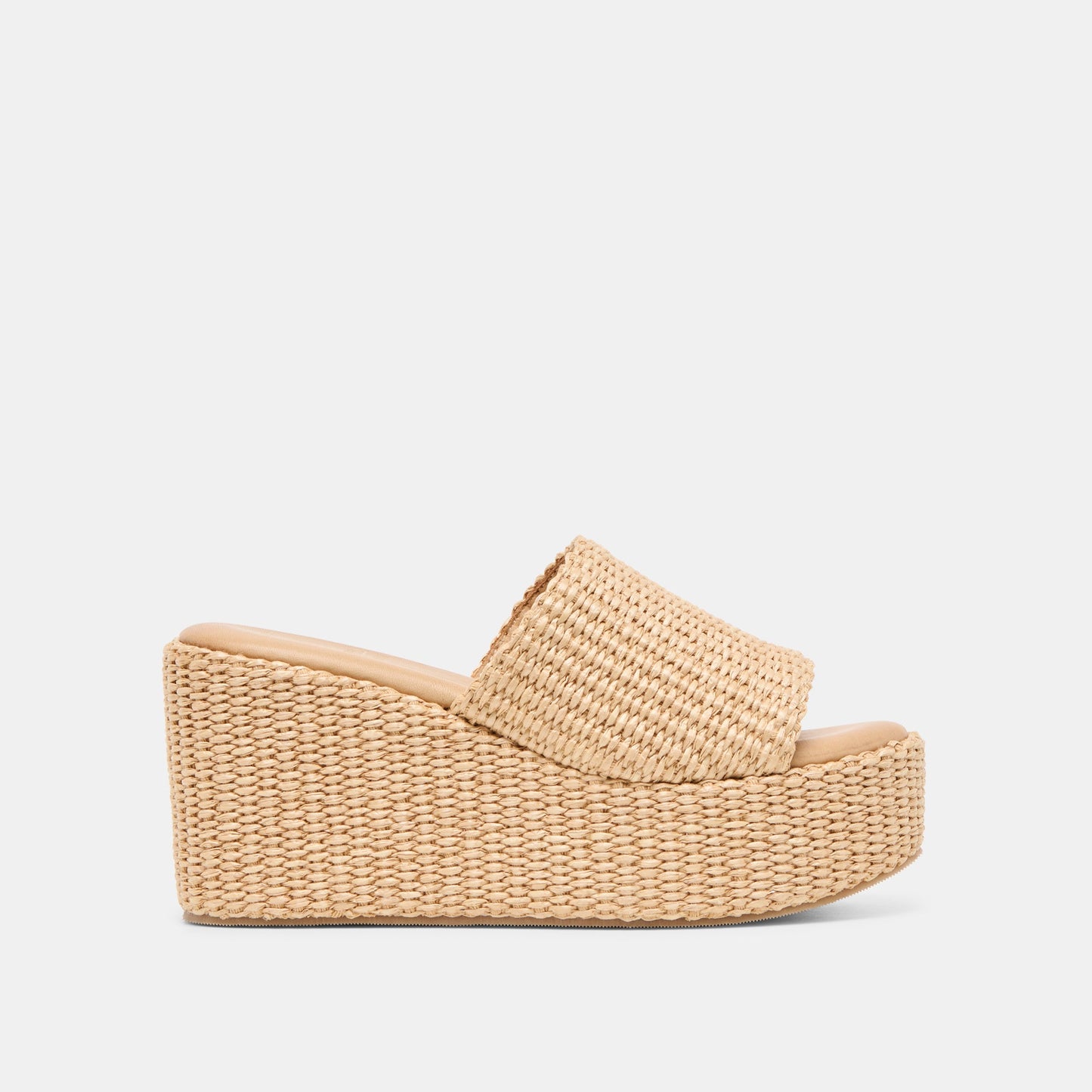Joclyn Lt Natural Raffia Wedges - Dolce Vita