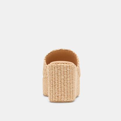 Joclyn Lt Natural Raffia Wedges - Dolce Vita