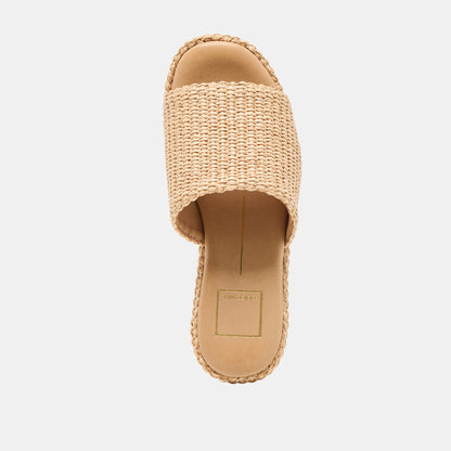 Joclyn Lt Natural Raffia Wedges - Dolce Vita