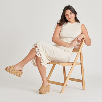 Throne Lt Natural Raffia Wedges - Dolce Vita