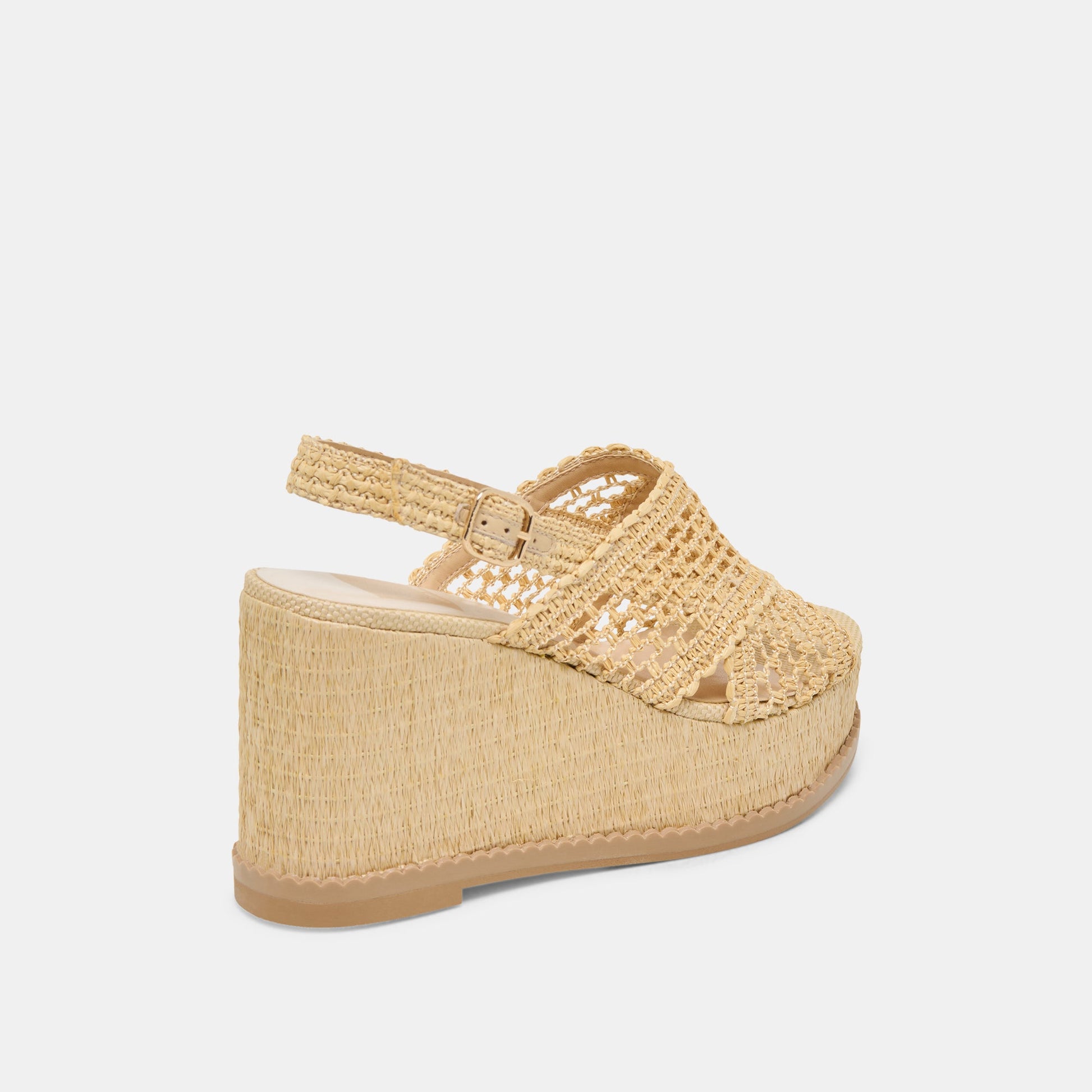 DEXLER WEDGES LT NATURAL WOVEN RAFFIA - Dolce Vita