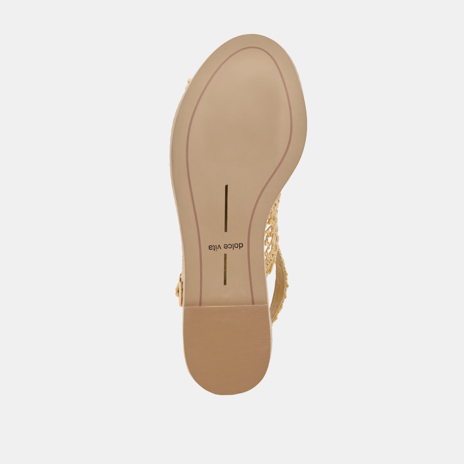 DEXLER WEDGES LT NATURAL WOVEN RAFFIA - Dolce Vita