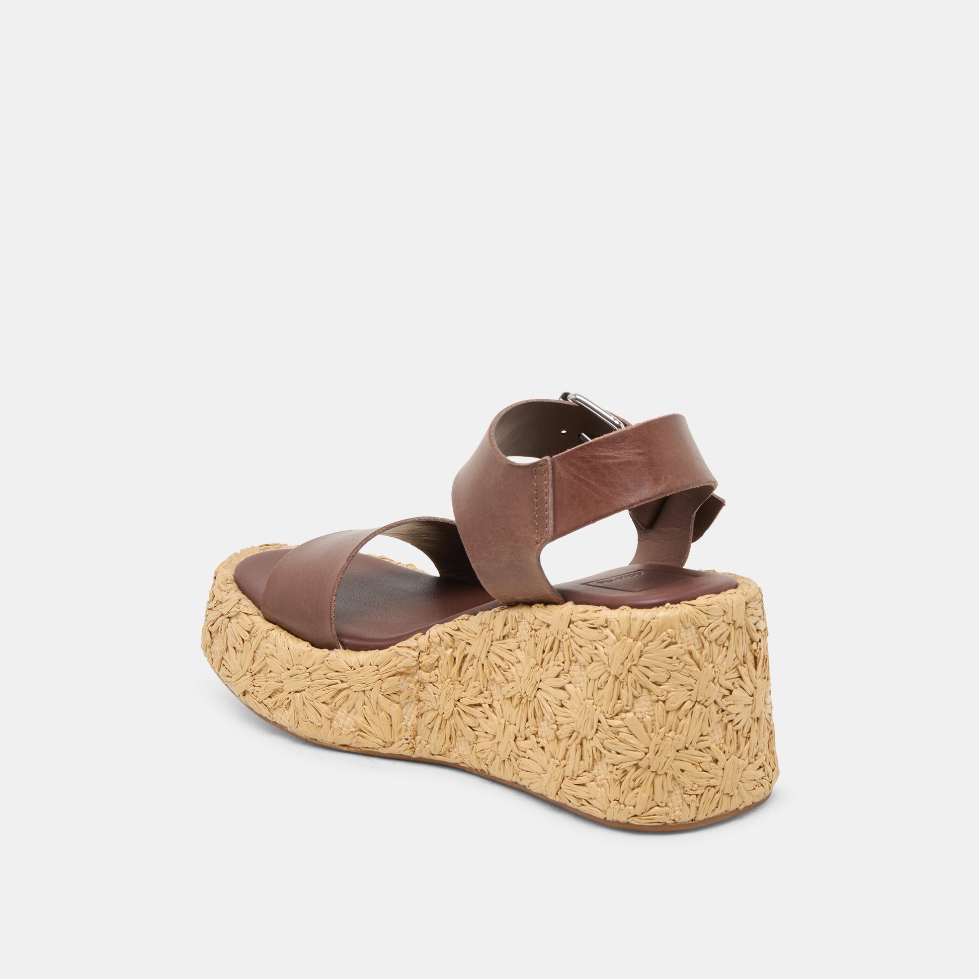 Auri Dk Brown Leather Wedges - Dolce Vita