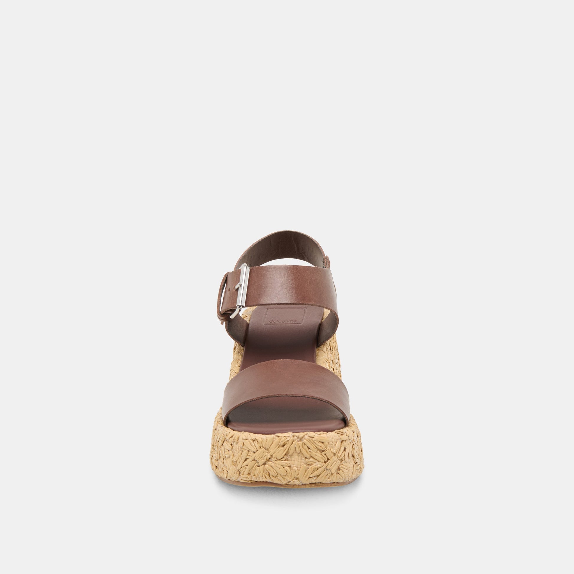 Auri Dk Brown Leather Wedges - Dolce Vita