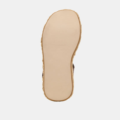 Auri Dk Brown Leather Wedges - Dolce Vita