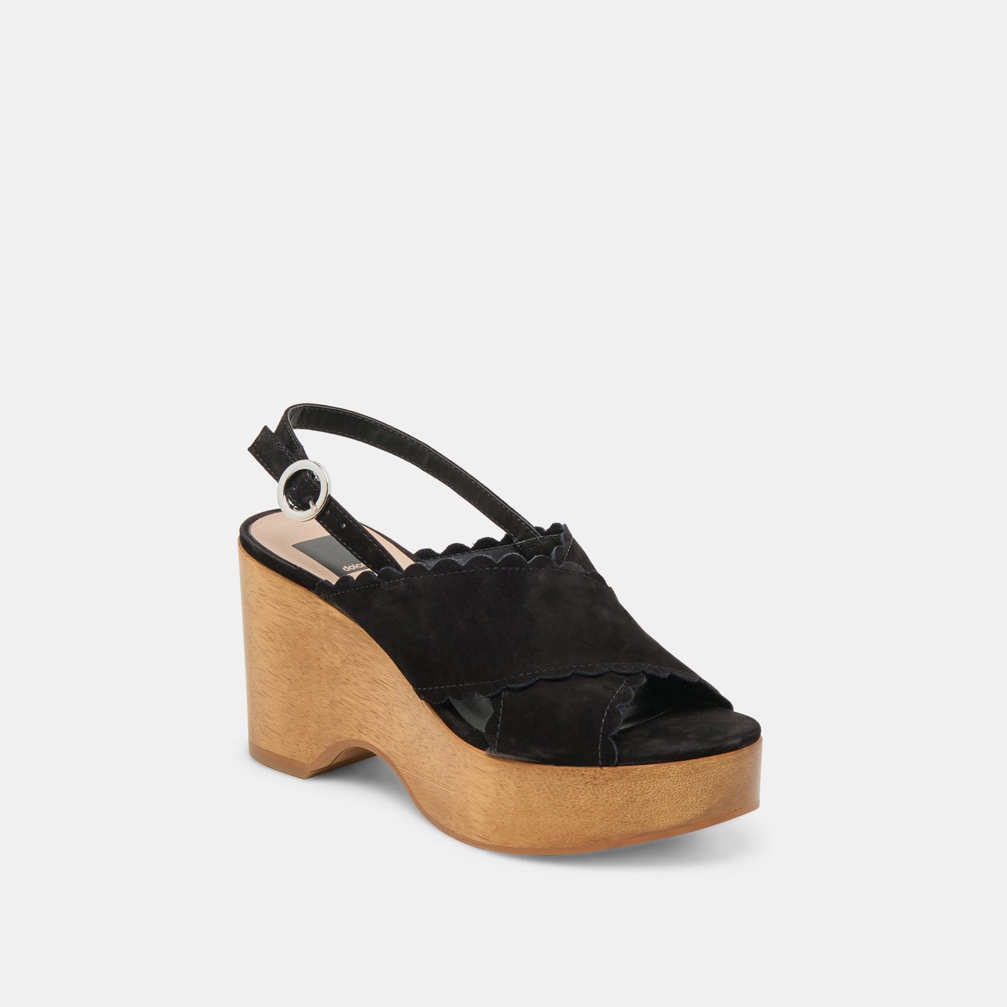 DILION WEDGES BLACK NUBUCK - Dolce Vita