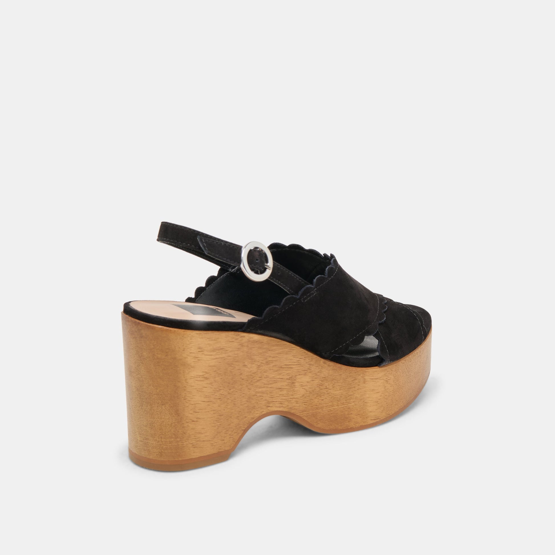 DILION WEDGES BLACK NUBUCK - Dolce Vita